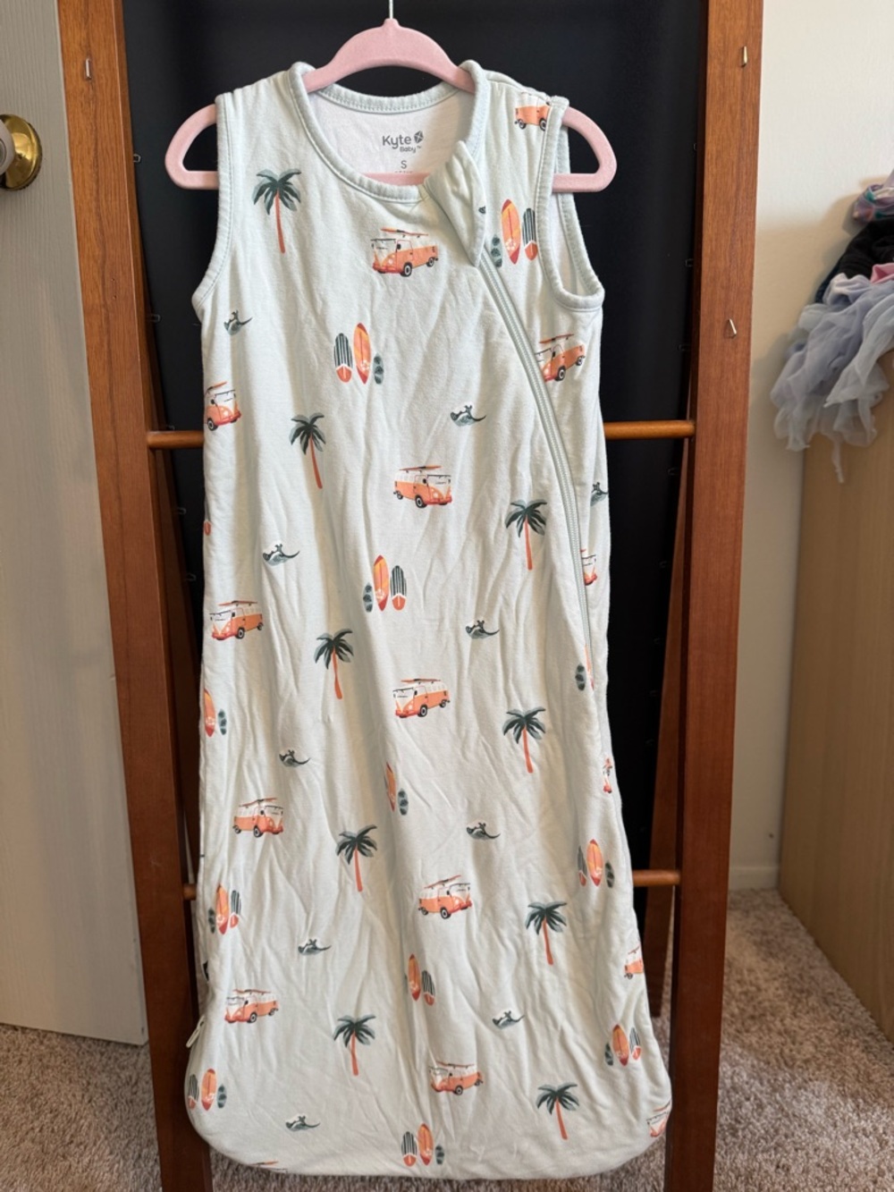 Kyte Baby Bamboo Sleep Bag Surf Print 0.5 Tog Size Small